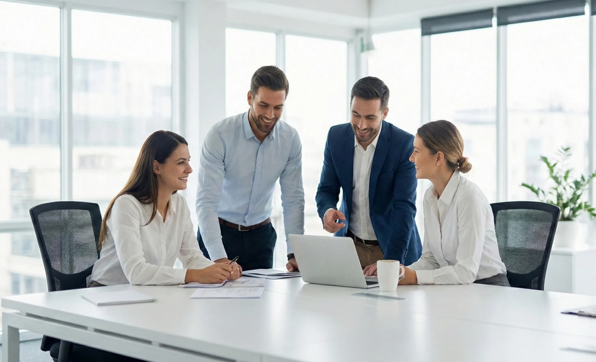 Business meeting background